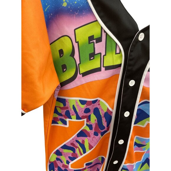 Hop Fashion Bel-Air 23 womans orange green Jersey Size M SKU 8420 - Picture 8 of 16